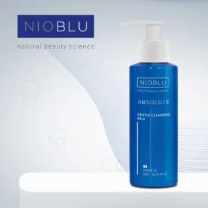 Nioblu Absolute Gentle Cleansing Milk met goudsbloem- en kamille-extract voor een milde gezichtsreiniging bij Divae.