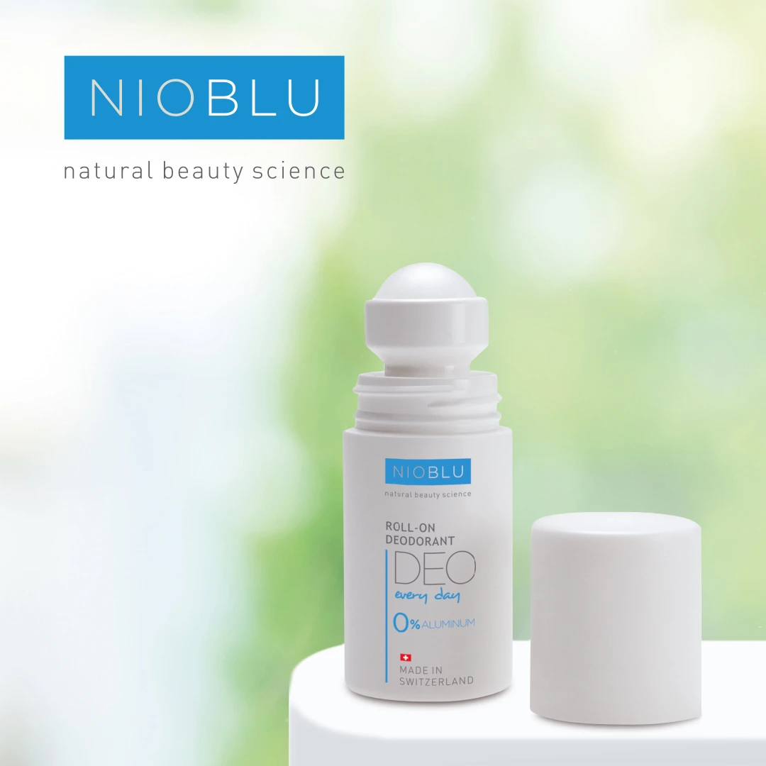 Nioblu Deodorant Roll-on 0% aluminium voor milde en natuurlijke bescherming bij Divae IJsselstein.