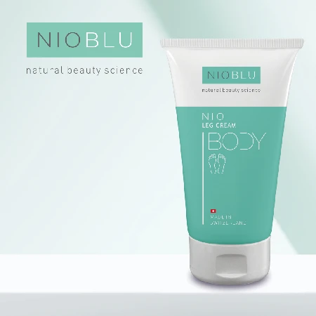 Nioblu Beencrème voor verlichting bij zware benen en verbetering van de microcirculatie bij Divae IJsselstein.