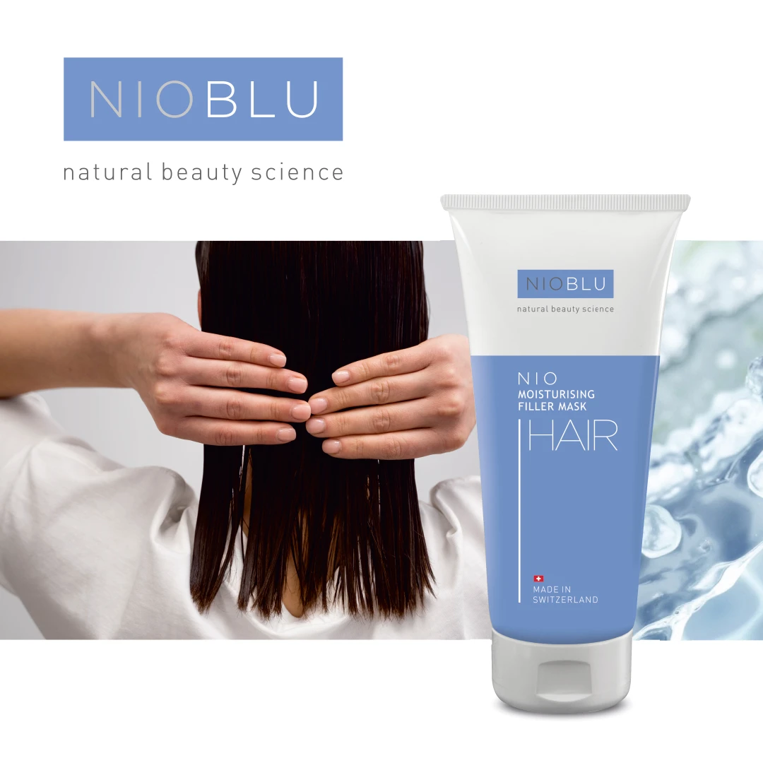 Nioblu Hair Moisturising Filler Mask voor diepgaand herstel en hydratatie van beschadigd haar bij Divae IJsselstein.
