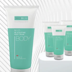 Nioblu Re-Sculpting Body Cream voor het verstevigen en vormgeven van de lichaamscontouren bij Divae.