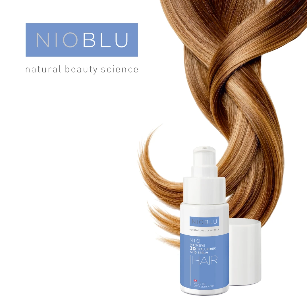 Nioblu Hair Hyaluronic Acid Serum met hyaluronzuur voor pluisvrij en glanzend haar bij Divae IJsselstein.