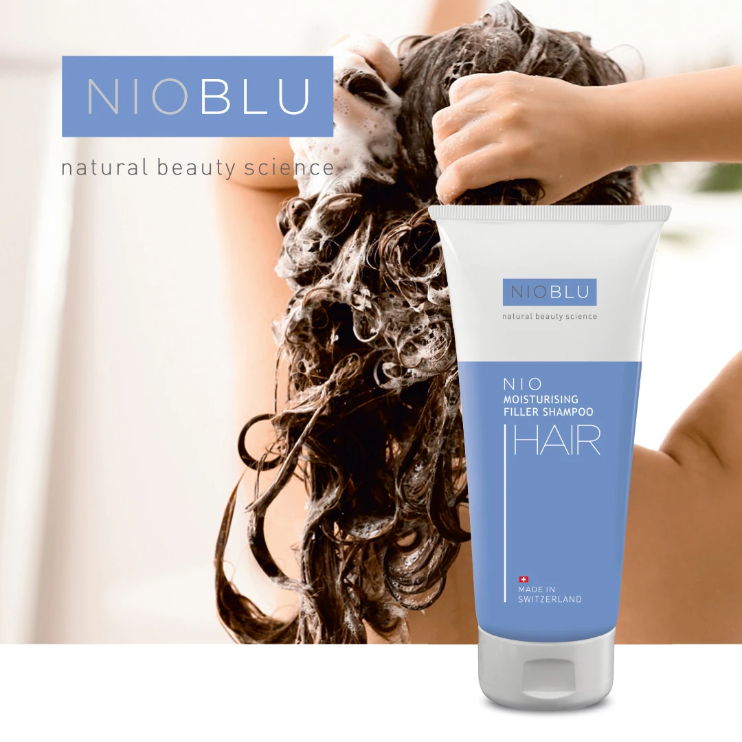 Nioblu Hair Moisturising Filler Shampoo voor intensieve hydratatie en voller haar bij Divae IJsselstein.