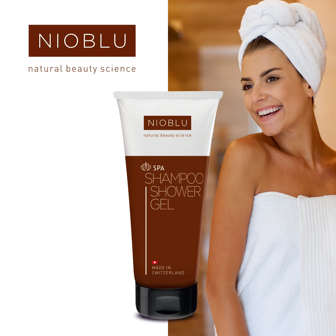 Nioblu Spa Shampoo Shower Gel voor dagelijkse reiniging bij Divae in IJsselstein