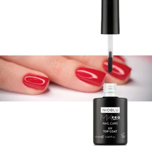 Nioblu UV Top Coat voor kleurbescherming en een langhoudende hoogglans finish van de nagels bij Divae IJsselstein.
